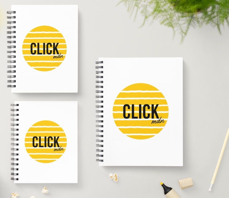 Cuadernos anillados personalizados con el logo de la marca