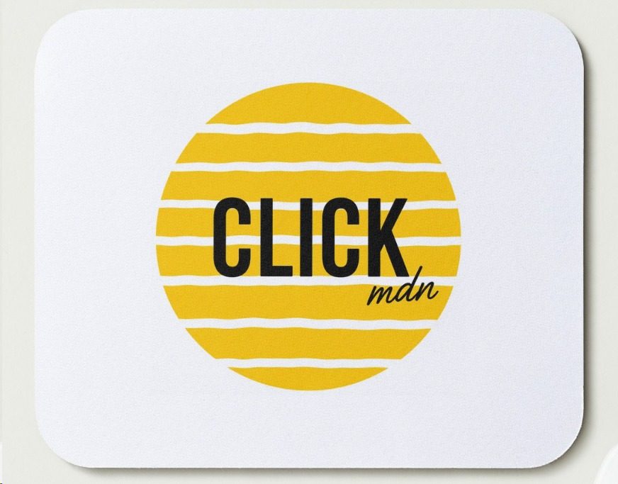 Mousepad rectangular impreso con el logo centrado